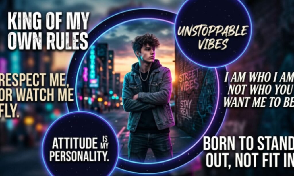 Attitude Captions for Boys