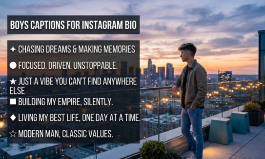 Boys Captions for Instagram Bio