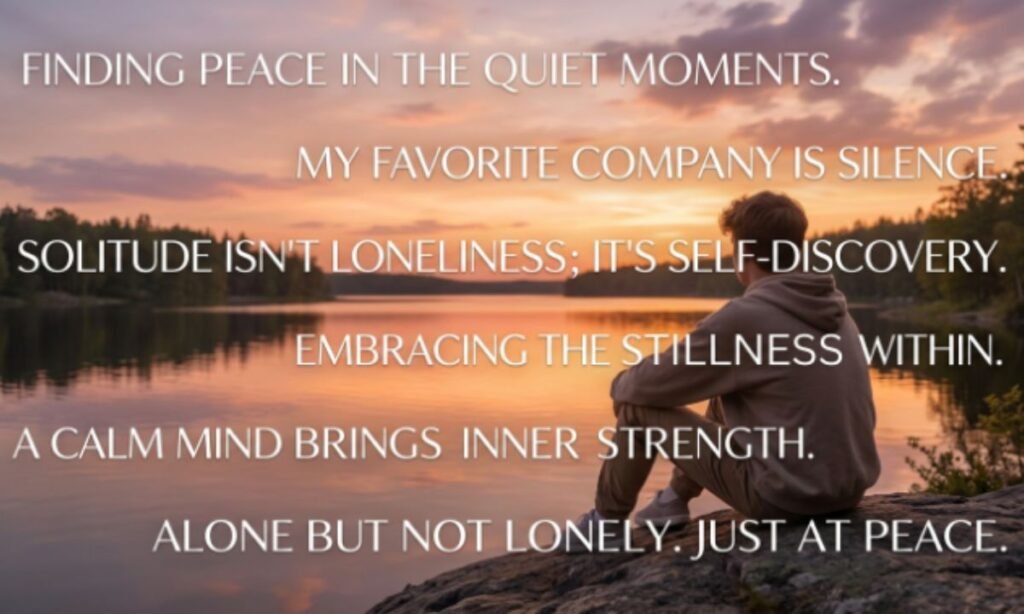 Calm and Peaceful Alone Instagram Captions