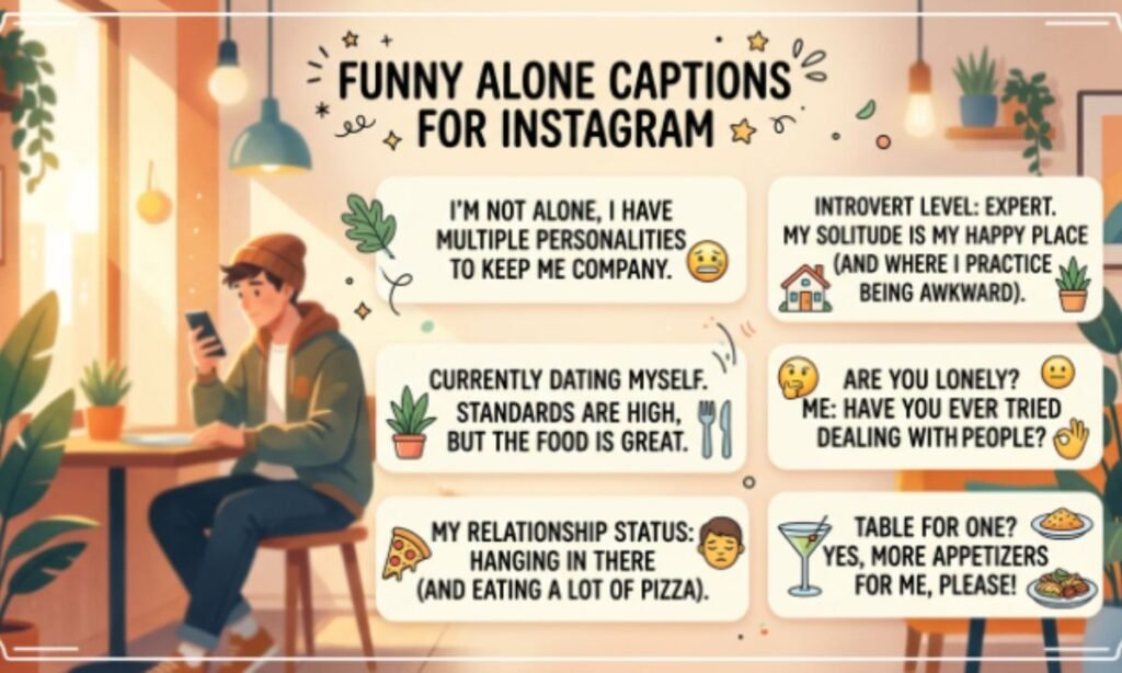 Funny Alone Captions for Instagram