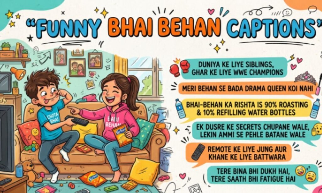Funny Bhai Behan Captions