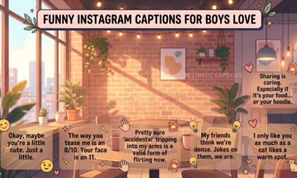 Funny Instagram Captions for Boys Love