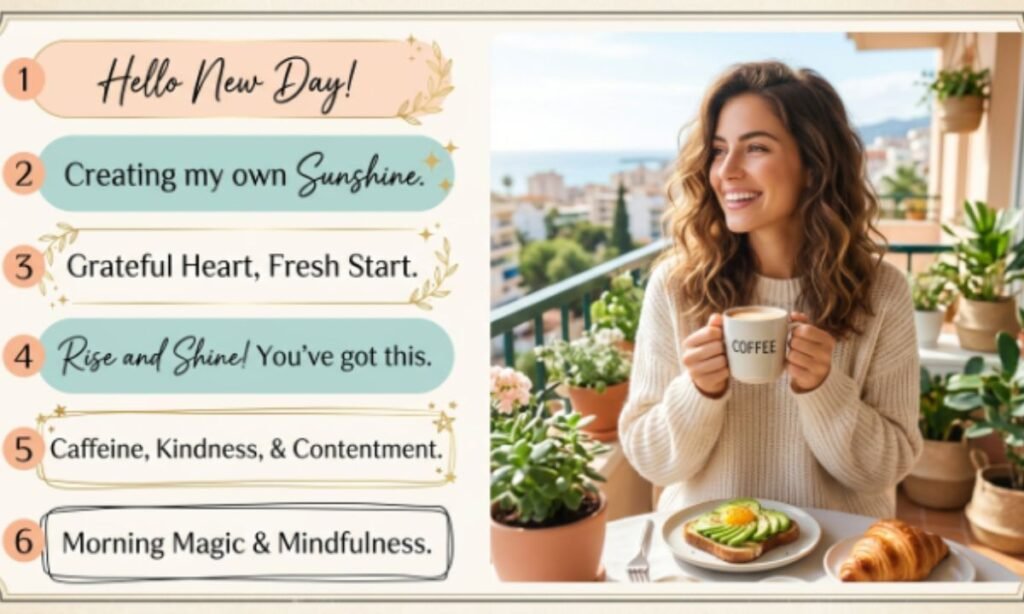 Good Morning Captions for Instagram for Girl