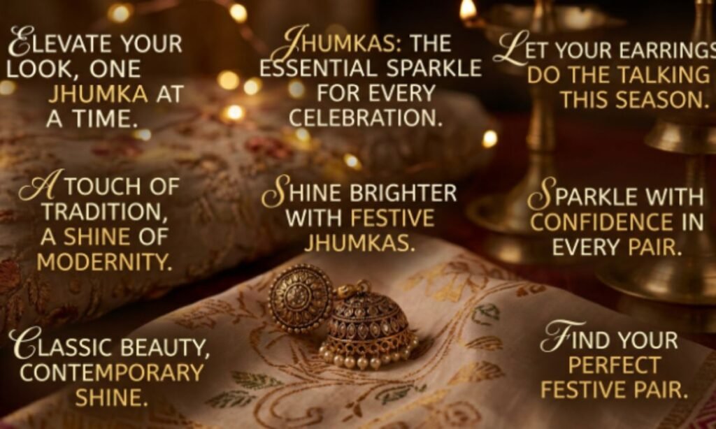 Jhumka Captions for Festive Looks