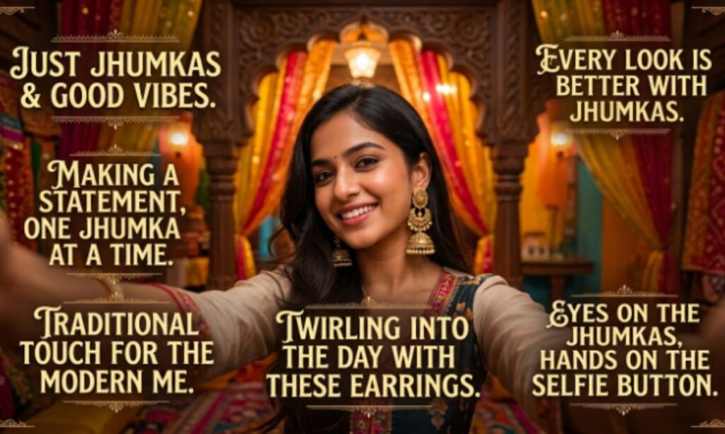 Jhumka Captions for Selfies