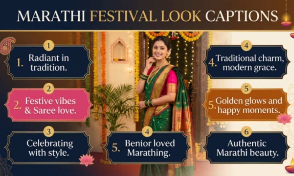 Marathi Festival Look Captions