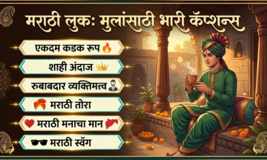 Marathi Look Captions for Boys