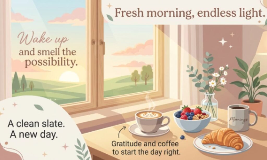 Most-used Morning Captions on Instagram