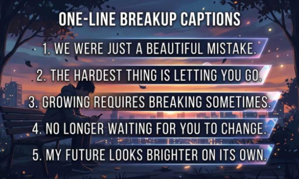 One-Line Breakup Captions