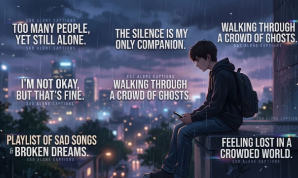 Sad Alone Captions for Instagram for Boy