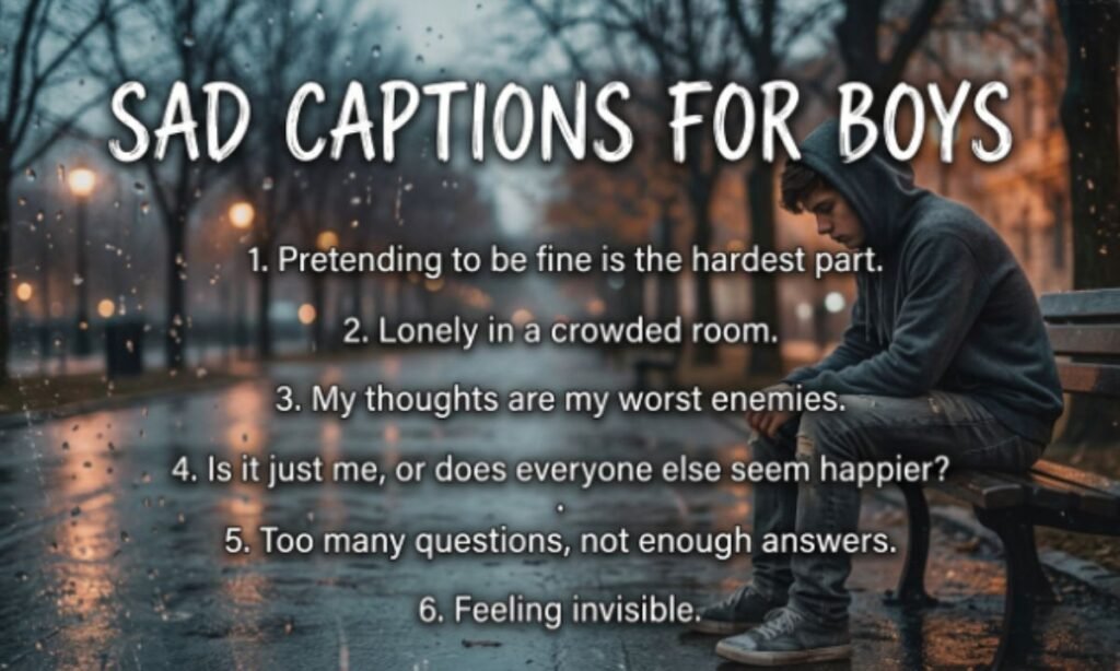 Sad Captions for Boys new