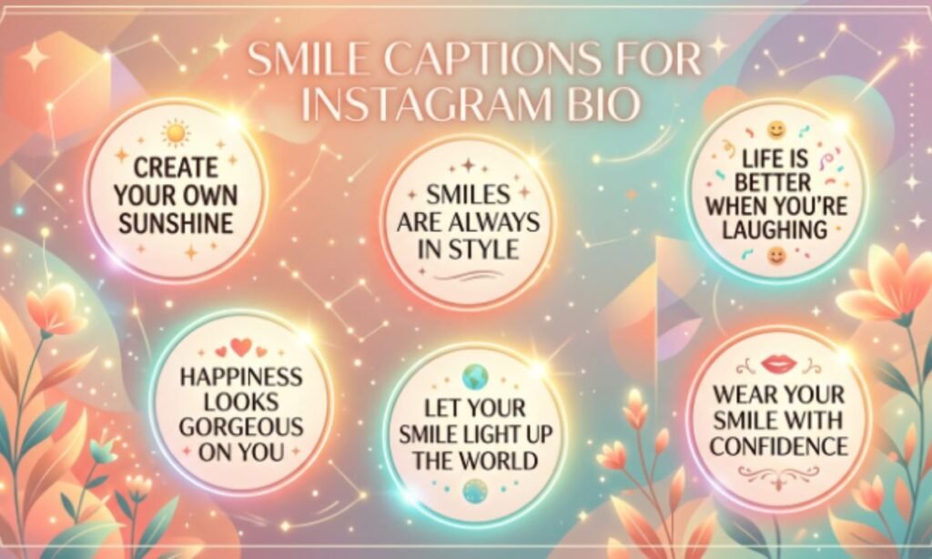 Smile Captions for Instagram Bio