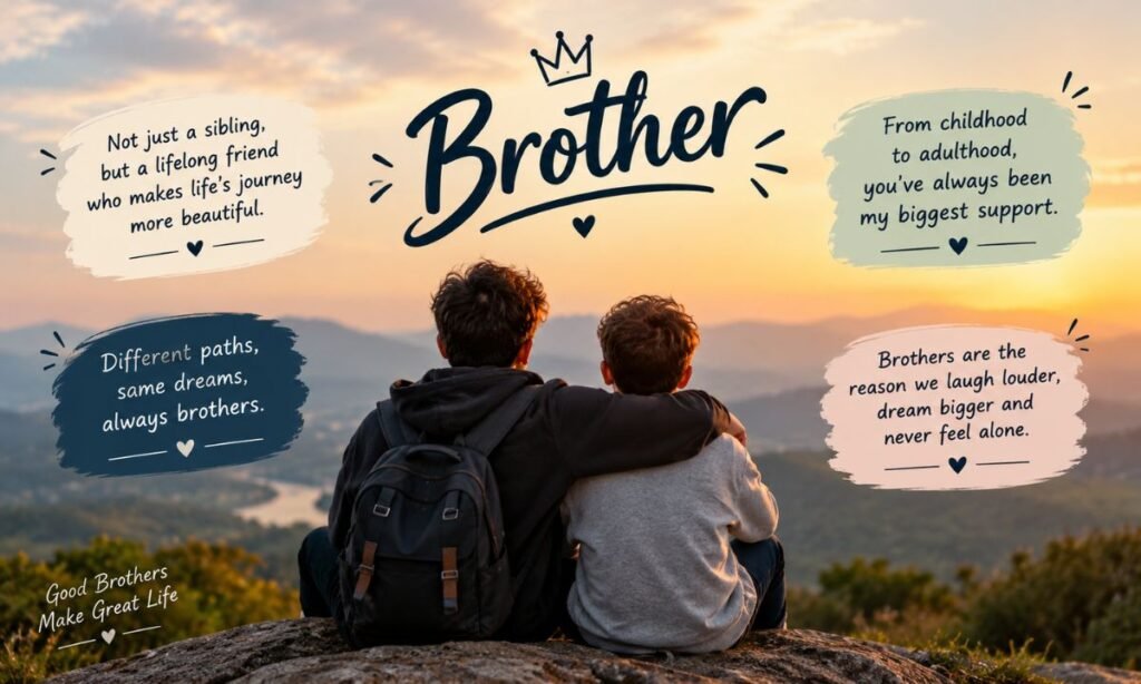 Unique captions for brothers