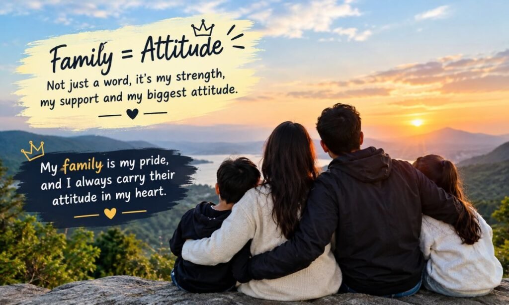 Attitude Family Photo Captions
