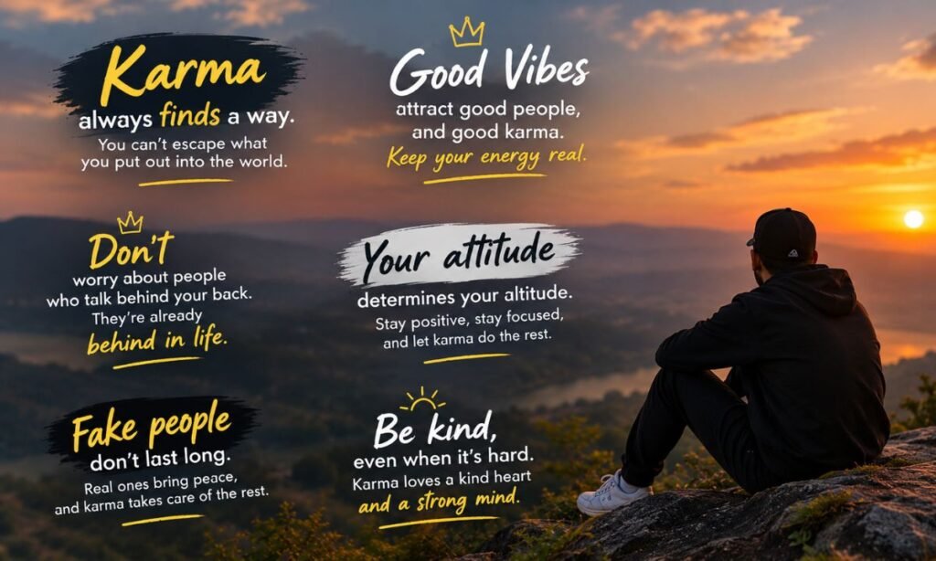 Attitude Karma Captions for Instagram