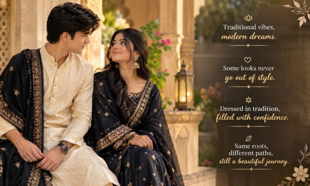 Classy Traditional Look Captions for Instagram