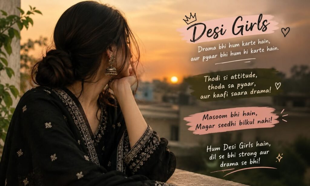 Dramatic Desi Girls Captions