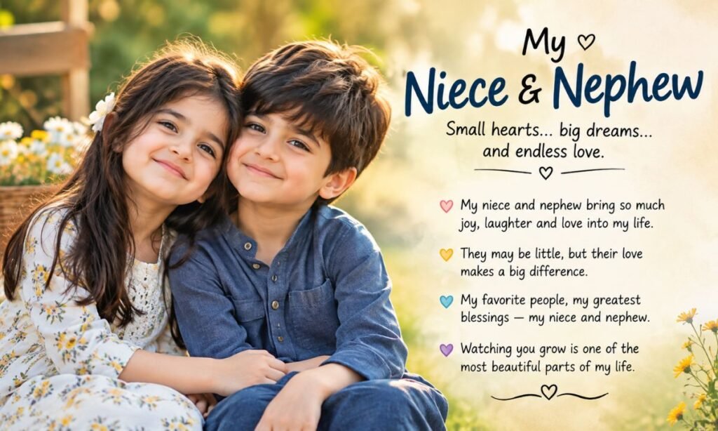 Emotional Niece and Nephew Captions