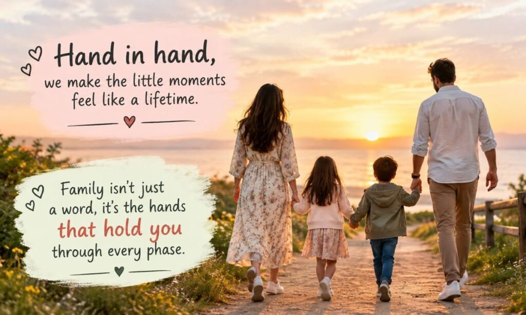 Family Love Captions for Holding Hands