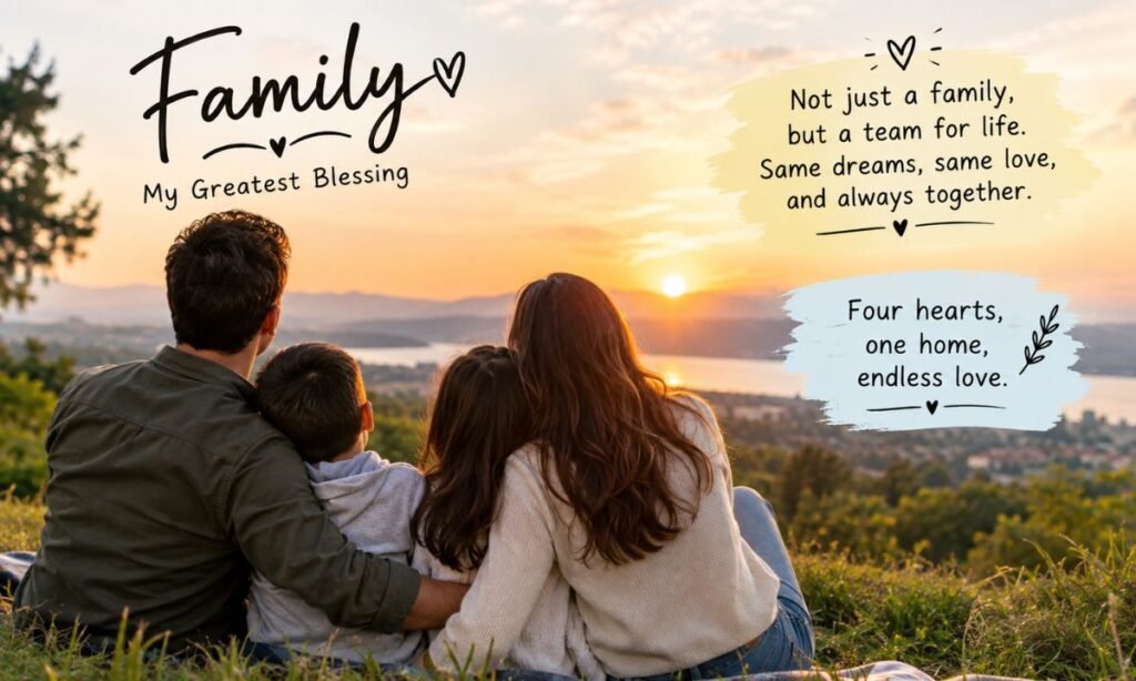 Family of Four Captions for Instagram