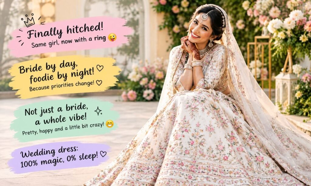 Funny Bride Captions for Instagram
