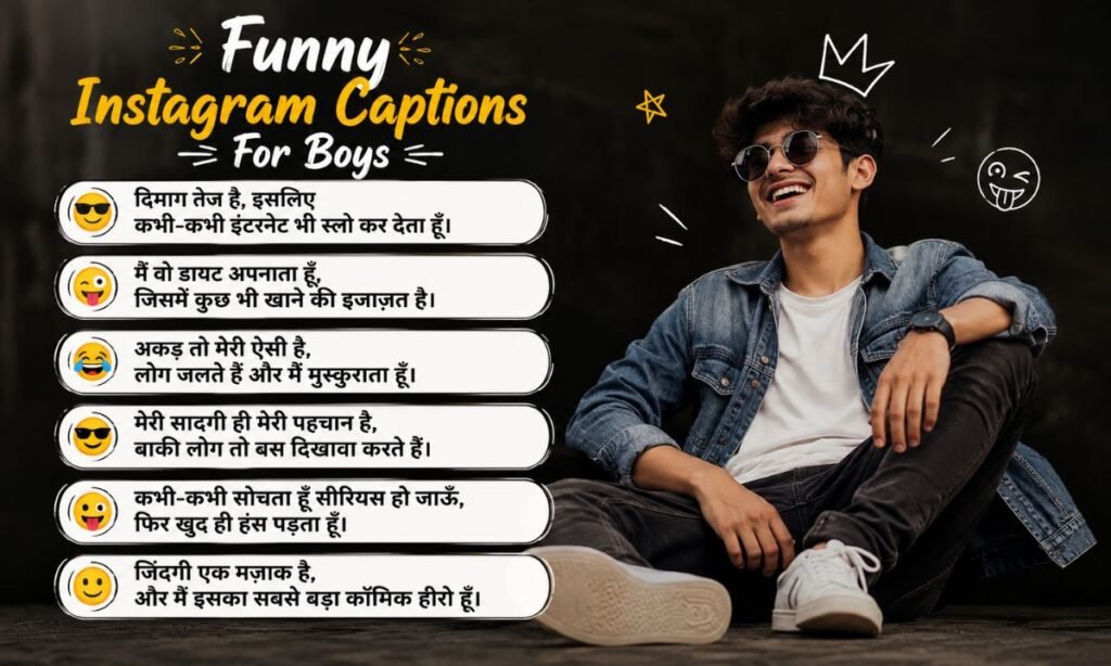 Funny Instagram Captions For Boys