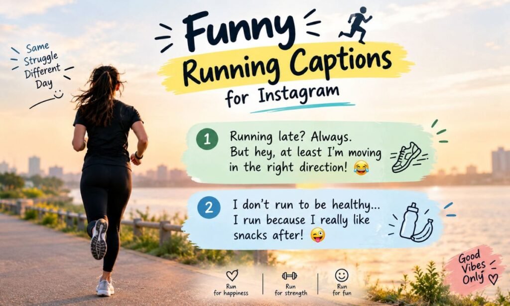 Funny Running Captions for Instagram