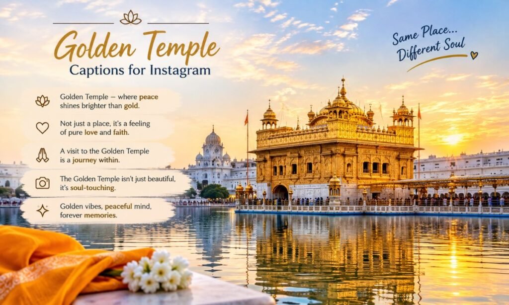Golden Temple Captions for Instagram