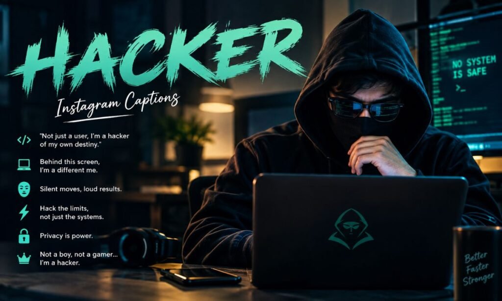 Hacker Instagram Captions for Selfies