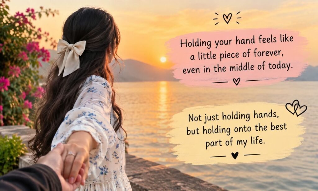 Holding Hands Captions for Instagram for Girl