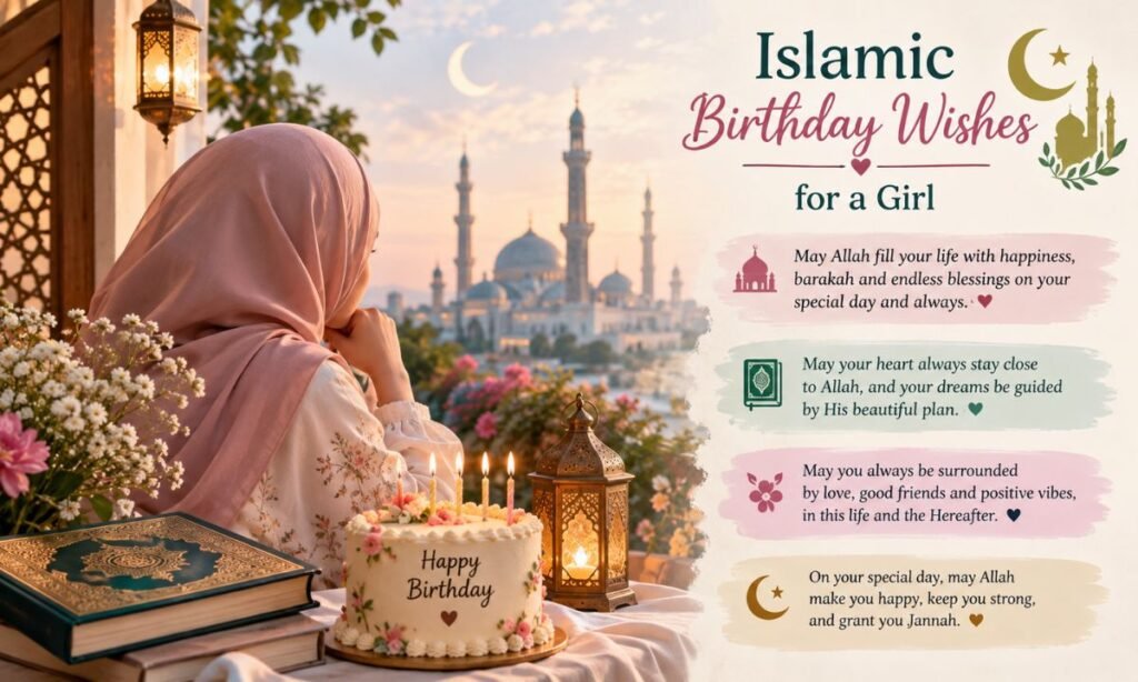 Islamic Birthday Wishes for Girl