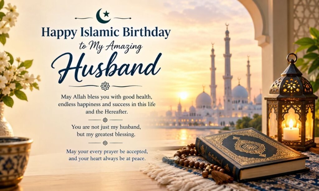 Islamic Birthday Wishes for Your Husband