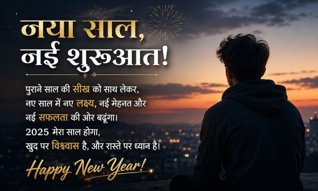 New Year Caption For Boy