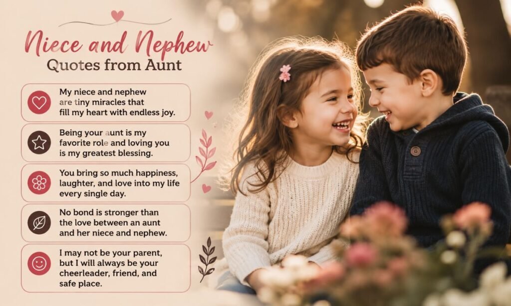 Niece and Nephew Quotes from Aunt