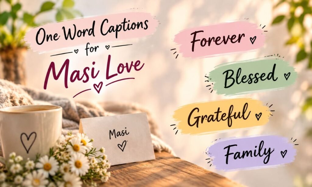 One Word Captions for Masi Love