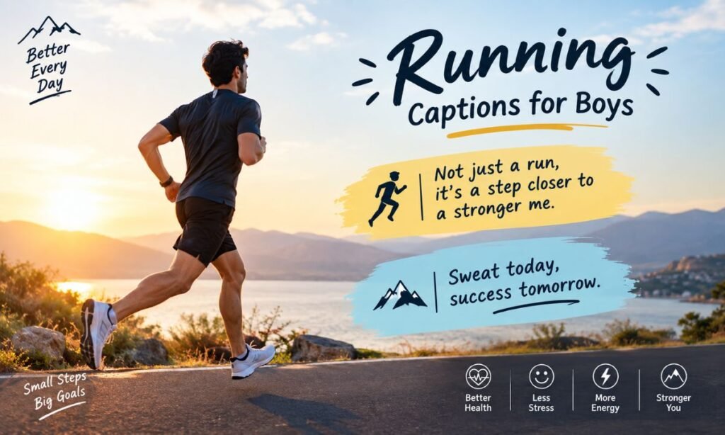 Running Captions for Boys