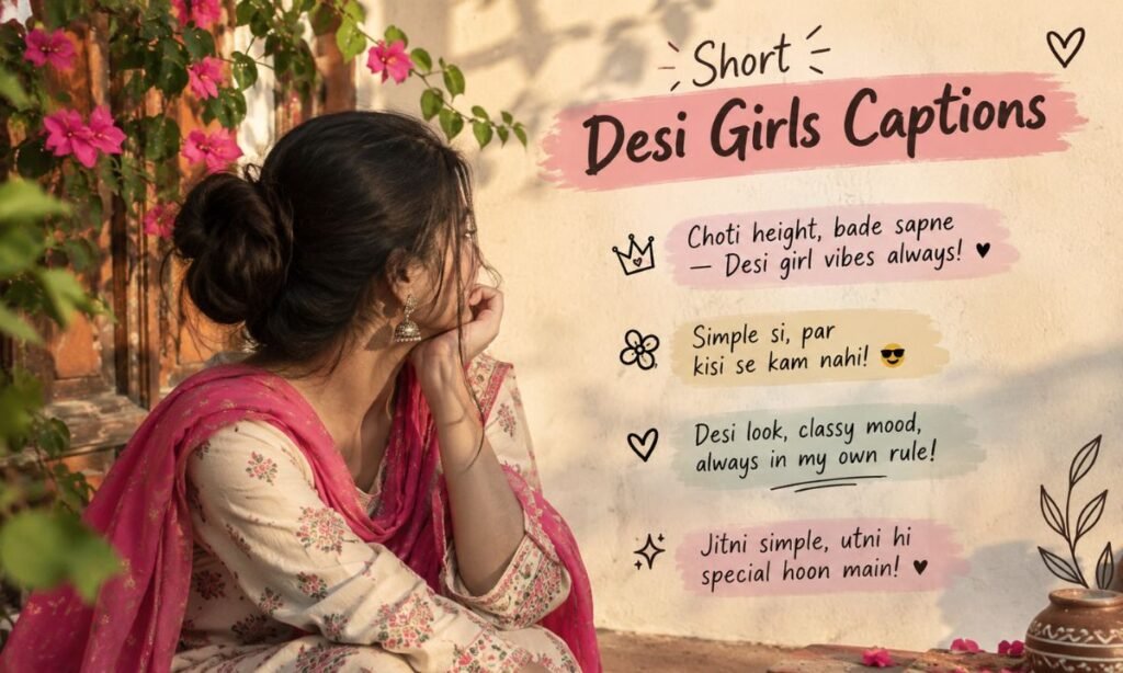 Short Desi Girls Captions