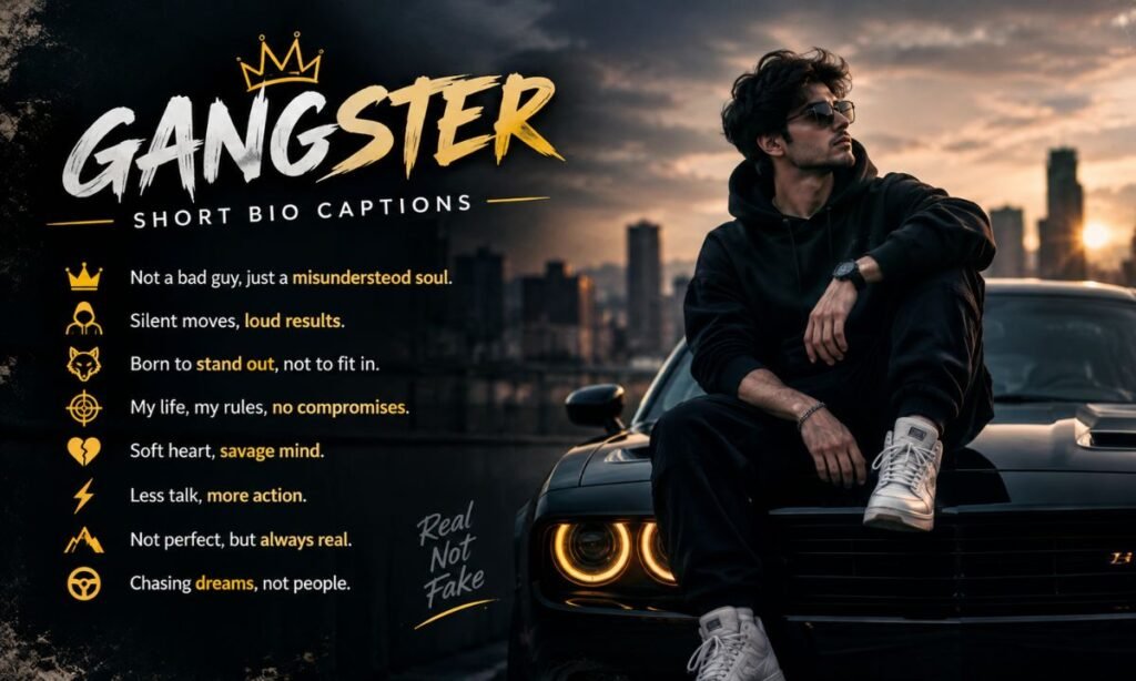 Short Gangster Bio for Boys
