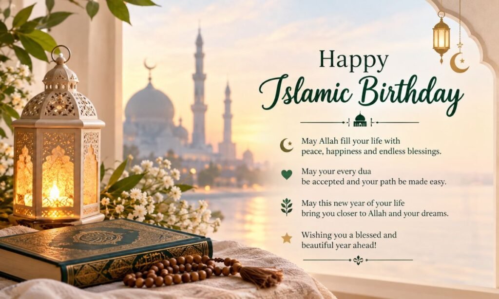Short Islamic Birthday Phrases