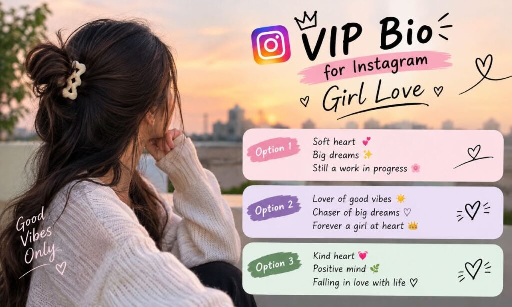 VIP Bio for Instagram Girl Love