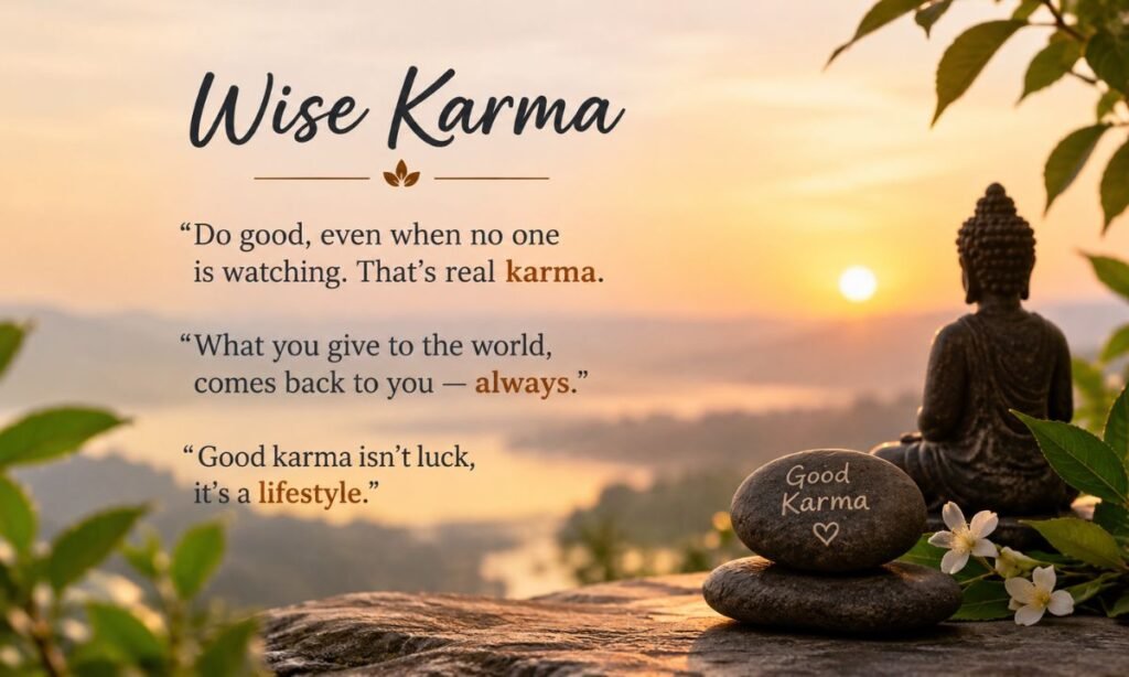 Wise Karma Captions for Instagram