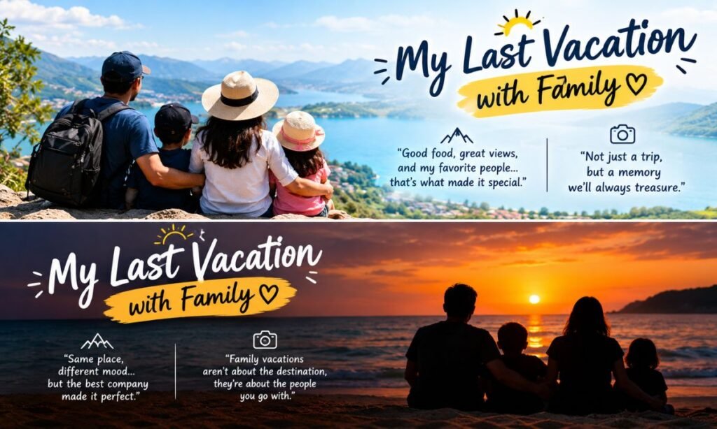 Captions for My Last Vacation with Family