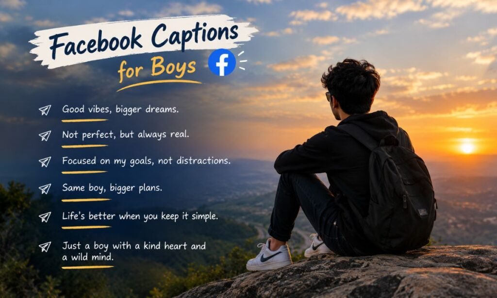 Facebook Captions for Boys