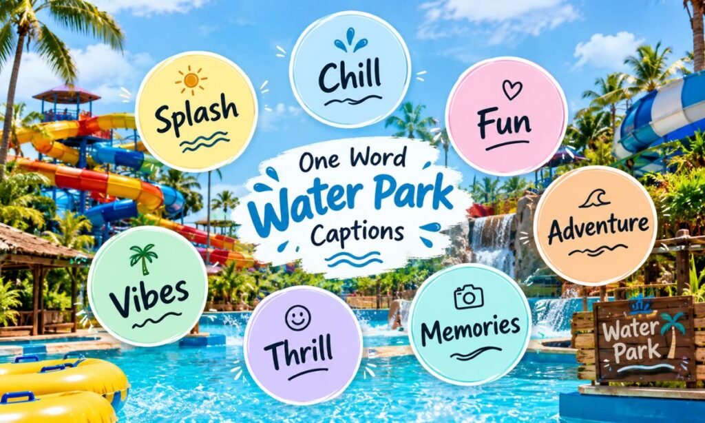One Word Water Park Captions
