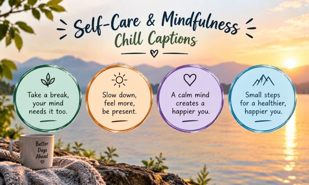 Self-Care & Mindfulness Chill Captions