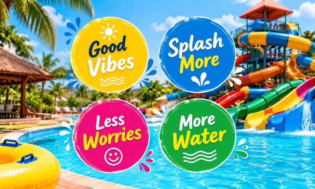 Short Water Park Captions