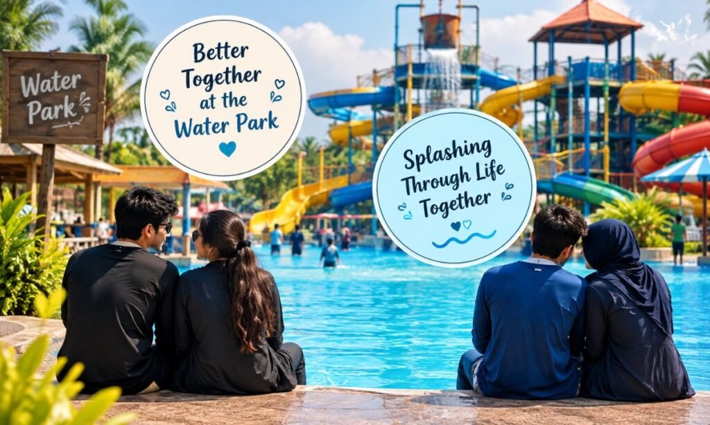 Water Park Captions for Couples