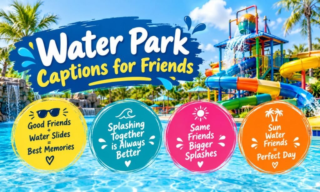 Water Park Captions for Friends