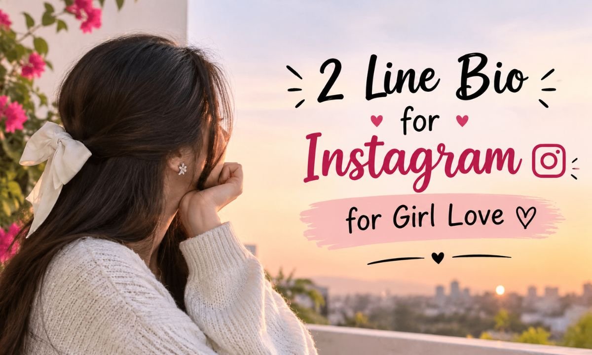 2 Line Bio for Instagram for Girl Love